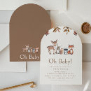 Search for animal baby shower invitations For her
