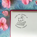Search for cat books rubber stamps Cute