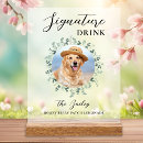 Search for dog signature drink wedding signs Elegant