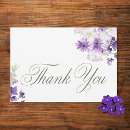 Search for purple wedding thank you cards Purple and white