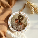 Search for newlywed wedding christmas tree decorations Merrily married