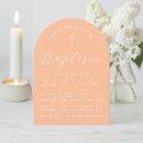 Search for peach christening invitations Simple