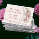 Search for embroidered business cards Floral