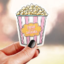 Search for movie night party stickers Popcorn