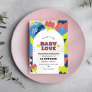 Search for abstract baby shower invitations Terracotta