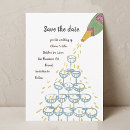 Search for champagne save the dates Watercolor
