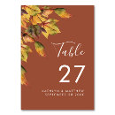 Search for fall wedding table cards Rustic