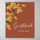 Search for autumn leaves wedding guest books Botanical