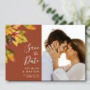 Search for foliage wedding save the dates Terracotta