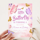 Search for purple butterfly birthday invitations Our little butterfly