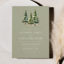 Search for snowy wedding invitations Pine tree