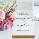 Search for sit anywhere wedding signs Reception