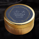 Search for gold thank you wedding stickers Navy blue