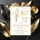Search for vintage 80th birthday invitations 80 years old