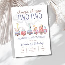 Search for all aboard the train birthday invitations Chugga chugga two two