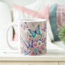 Search for pastel butterfly mugs Floral