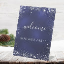 Search for navy welcome wedding signs Glitter