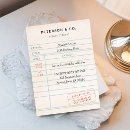 Search for library card birthday invitations Vintage