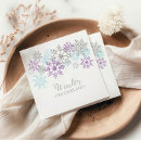Search for silver and purple napkins Winter wonderland