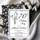 Search for elegant 70th birthday invitations 70 years old