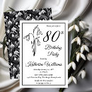 Search for happy 80th birthday invitations 80 years old