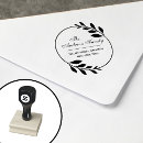 Search for leaf rubber stamps Return address