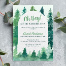 Search for let the adventure begin baby boy shower invitations Woodland