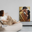 Search for romantic couple canvas prints Gustav klimt