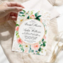 Search for gold confetti bridal shower invitations Botanical