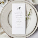 Search for elegant wedding menus Formal