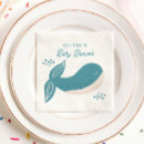 Search for blue whale napkins Baby shower
