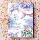 Search for splish splash mermaid bash invitations Glitter