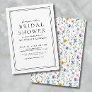 Search for colourful bridal shower invitations For her