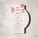 Search for retro wedding menus Black and white