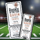 Search for rookie of the year invitations Sports party