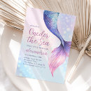 Search for purple mermaid invitations Pink and purple