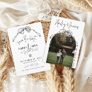 Search for quirky save the dates Black and white