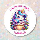 Search for unicorn cupcake stickers Pink