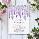 Search for purple white 60th birthday invitations Sixty