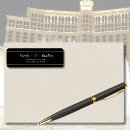 Search for black and gold return address labels Traditional