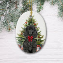 Search for black poodle christmas tree decorations Animal