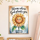 Search for bloom where you are planted posters Watercolor