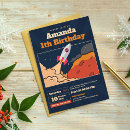Search for space adventure birthday invitations Galaxy