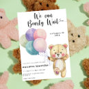 Search for teddy bear balloons invitations Watercolor