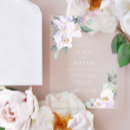 Search for watercolor flowers invitations Elegant