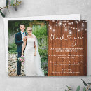 Search for just married thank you cards Bride and groom