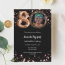 Search for black and rose gold invitations Elegant