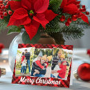 Search for red plaid christmas cards Nostalgic