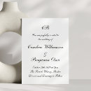 Search for simplicity wedding invitations Black and white