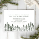 Search for pine forest wedding invitations Evergreen